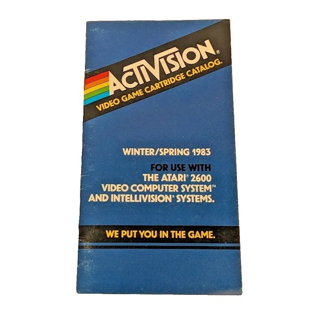 Vintage Atari Video Game Cartridge Mini Product Catalog Game Insert Lot 1982-83
